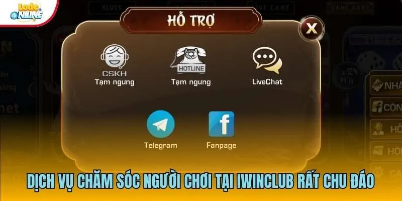 IWINCLUB - Nơi Thăng Hoa Của Những Cảm Xúc Cá Cược 2025 Dịch vụ chăm sóc người chơi tại IWINCLUB rất chu đáo